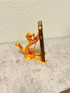Gold Cat Phone Stand